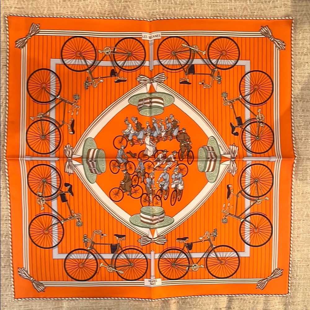 Hermès Orange Scarf Luxurious Wrap